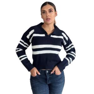 BUZO AZUL DE RAYAS