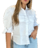 CAMISERA BLANCA POPELINA