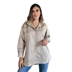 BLUSÓN POPELINA CAMEL