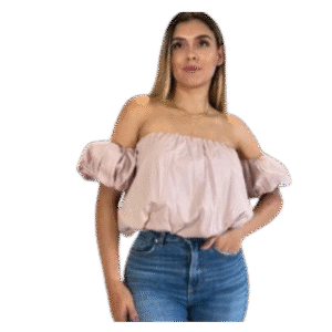 blusa cuello bandeja bombacha