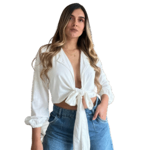 BLUSA MOÑO LINO