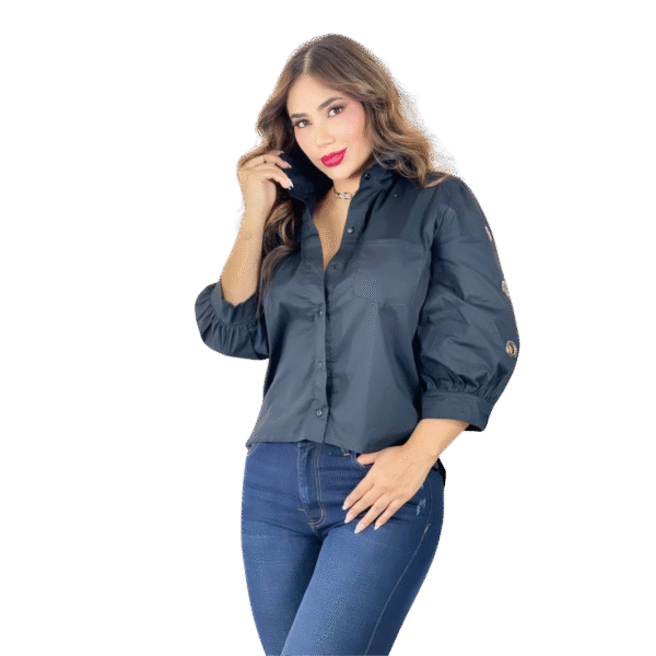 BLUSA OJALES ELEGANTE
