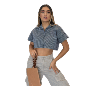 CAMISA CROP TOP POPELINA