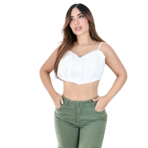 Blusa corazón popelina