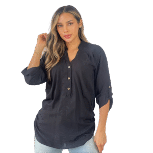BLUSA CUELLO V BOTONES