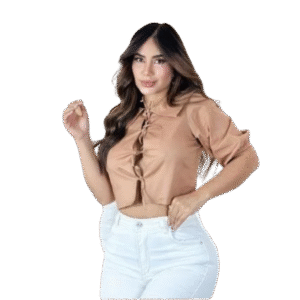 Blusa con manga bombacha