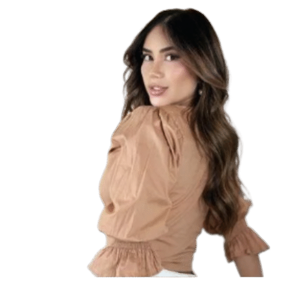 blusa mangas bombacha