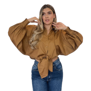 BLUSA BOLERO POPELINA