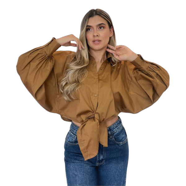BLUSA BOLERO POPELINA