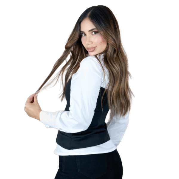blusa corbata