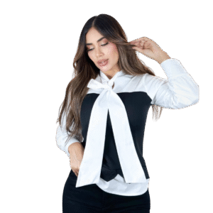 blusa corbata